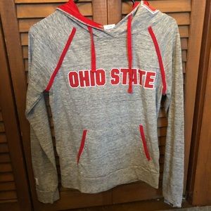 PINK Ohio State University lightweight hoodie